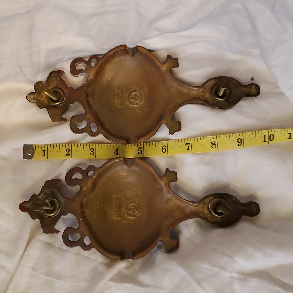 Vintage/Antique Solid Brass Door Knockers w/Mounting Screws Set of 2